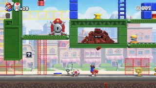 Mario doing a handstand in Mario vs Donkey Kong