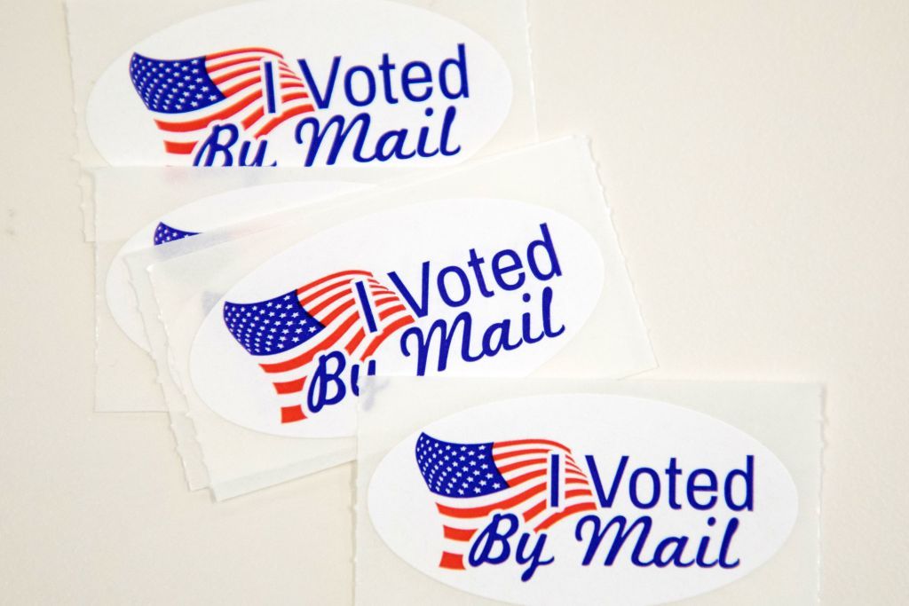 &amp;quot;I Voted By Mail&amp;quot; stickers.