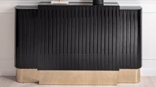 black and gold Art Deco radiator cover