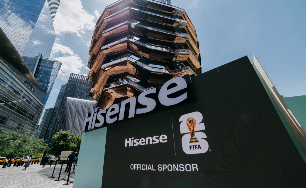 Hisense sponsors the FIFA World Cup games for the third consecutive year.