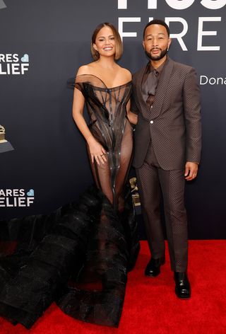 Chrissy Teigen and John Legend 2025 Grammys