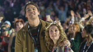 (L-R) Josh Hartnett as Cooper and Ariel Donoghue as Riley in "Trap"