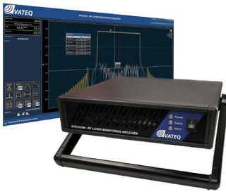 Avateq AVQ1022 RF signal analyzer with an ATSC 3.0 spectrum plot