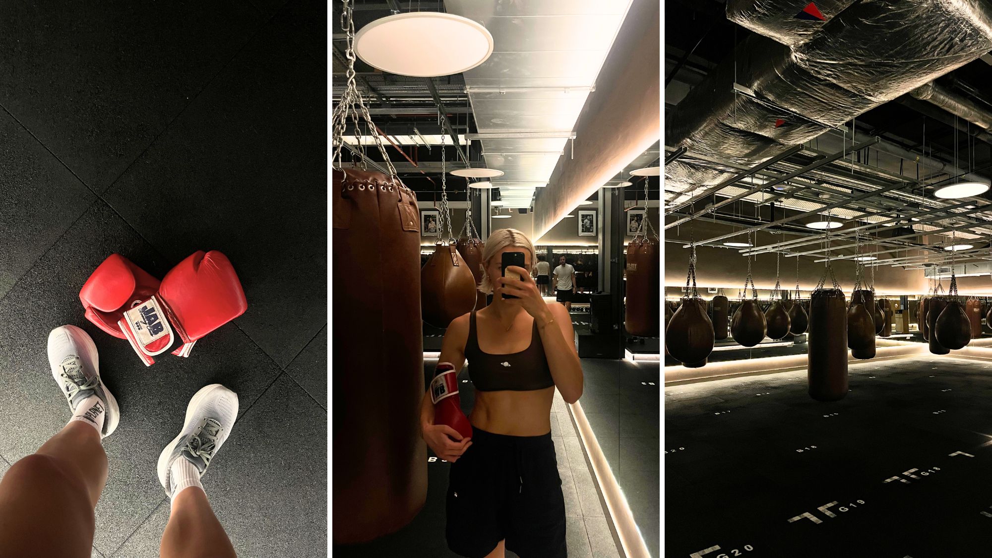 Health writer Ash S trying boxing every day at the Central London boxing studio, Jab