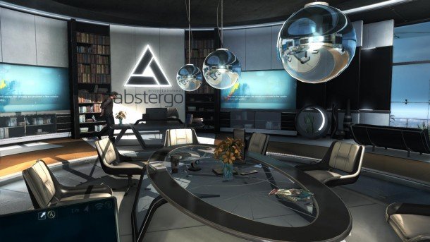 A high-tech office