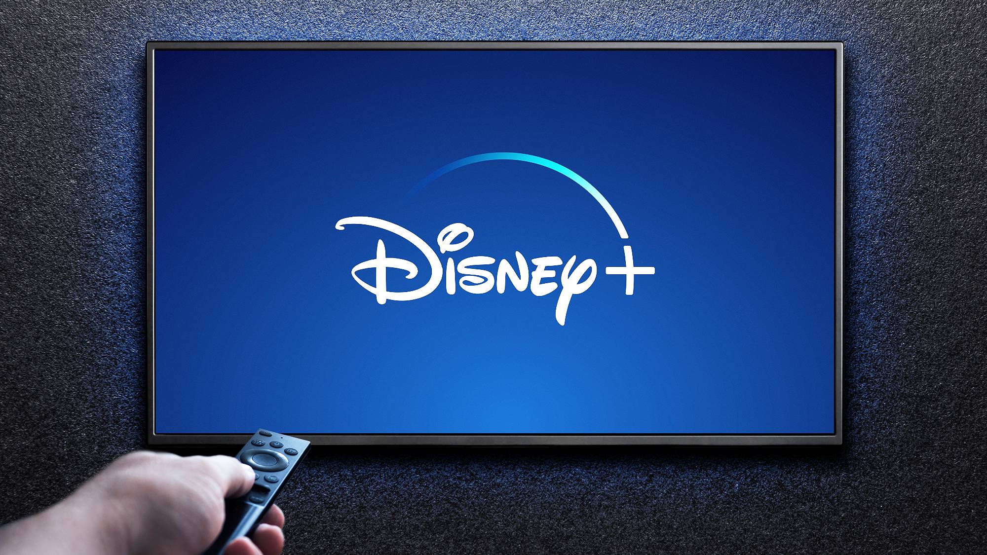 Disney Plus logo on TV