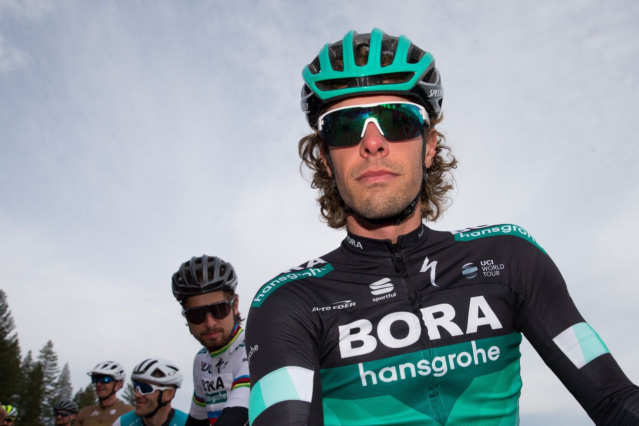 Bora-Hansgrohe's Daniel Oss waits on the start line of the Sagan Fondo