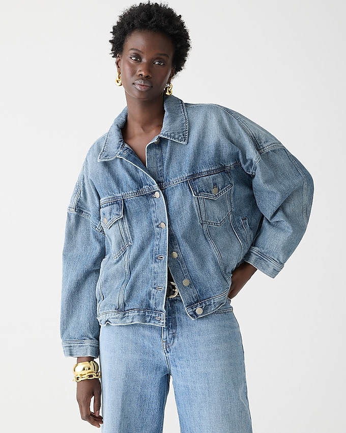 Limited-Edition Point Sur Denim Trucker Jacket in Beach Way Wash