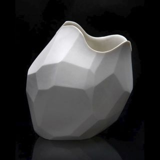 vase in white porcelain