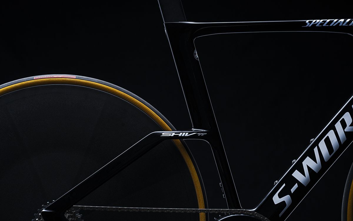 A look at the radical rear end of the Specialized Shiv TT