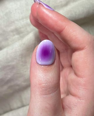 Purple aura nails