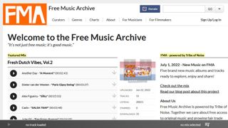 Free Music Archive website screenshot