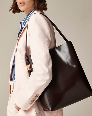 Edie Bucket Bag in Italian Leather