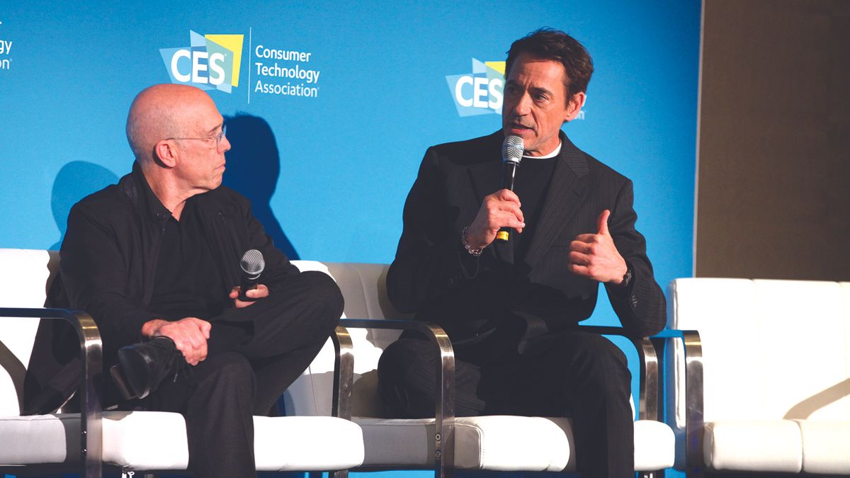 Robert Downey Jr. talks online crime at CES 2024. 