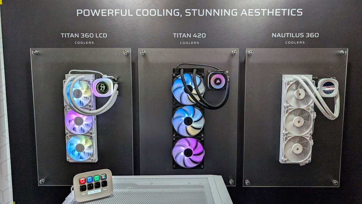 Corsair AIO coolers: Titan 360 LCD, Titan 420 and Nautilus 360 at Computex 2025