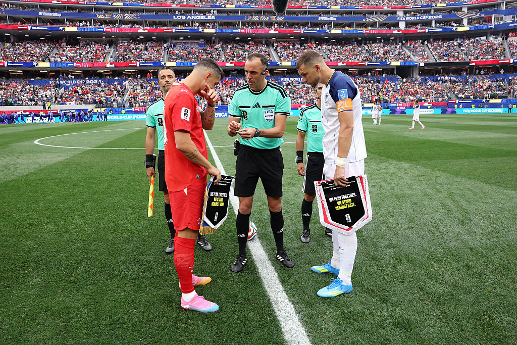 Joao Pinheiro took charge of Switzerland vs Bosnia and Herzegovina in the group stage