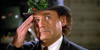Scrooged Bill Murray cringes