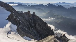 hut to hut hiking: Torino hut on the Mont Blanc massif