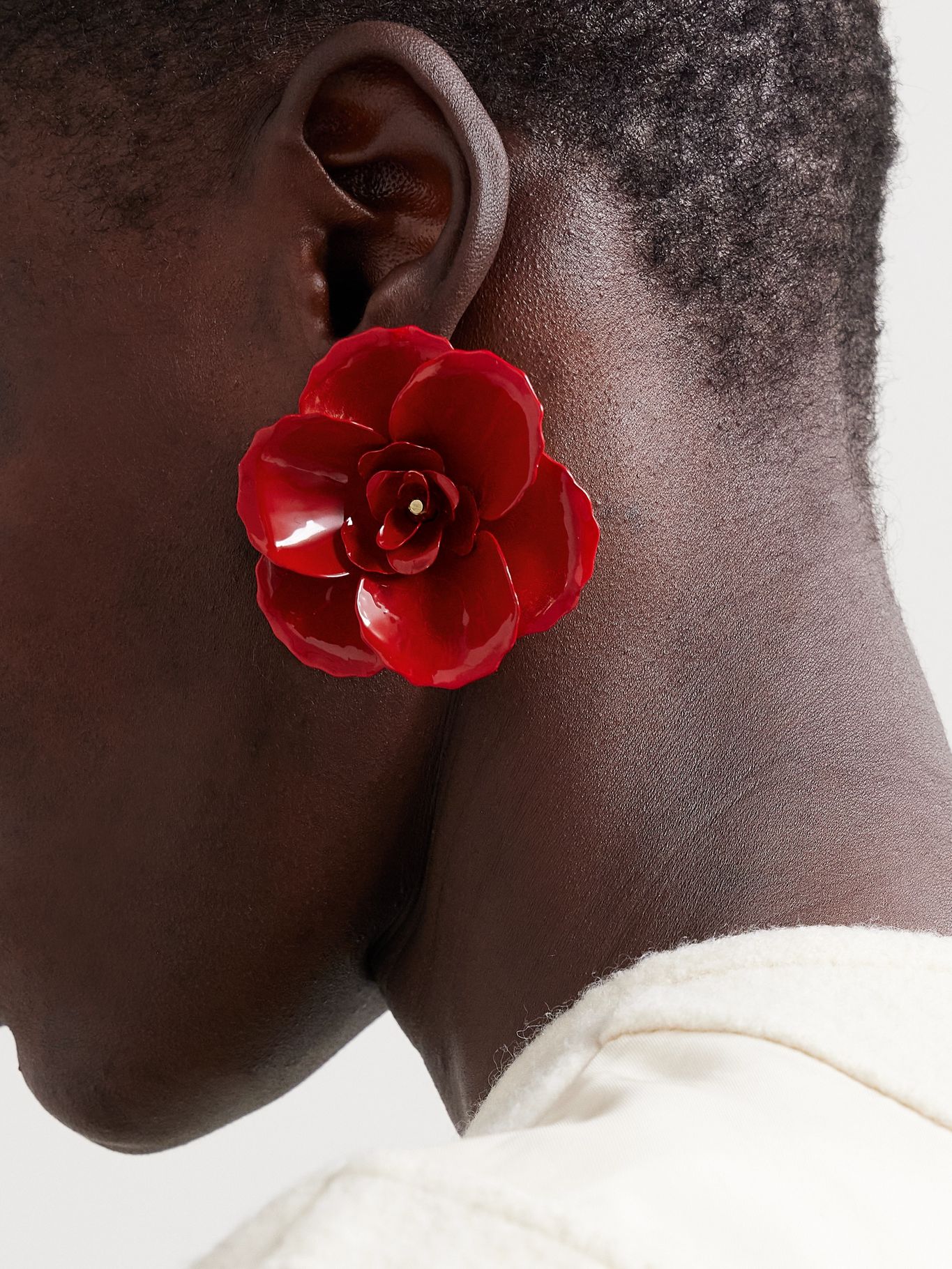 Jennifer behr Chaya gold-tone enamel earrings