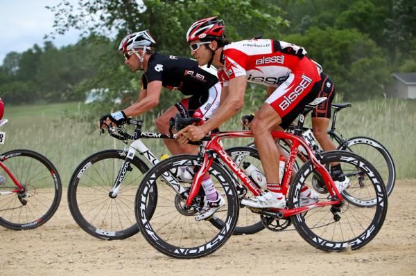 Ben Jacques-Maynes (Bissell) stays safe through the rough stuff.