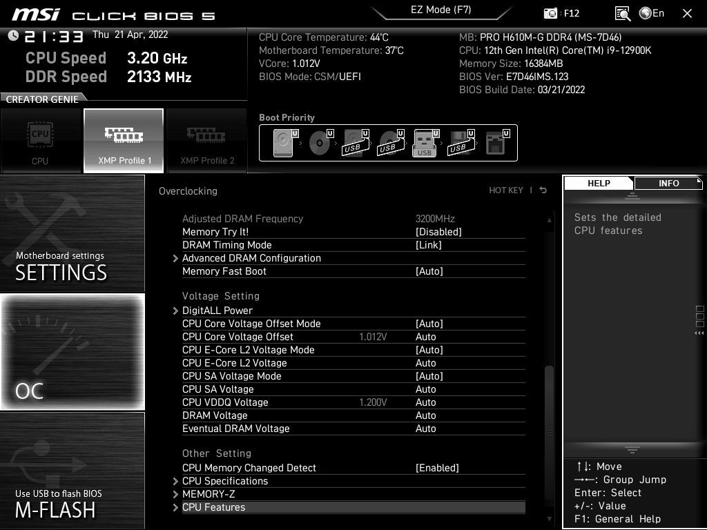 MSI Pro H610M-G DDR4