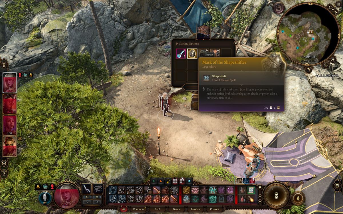 looting the mask of the shapeshifter