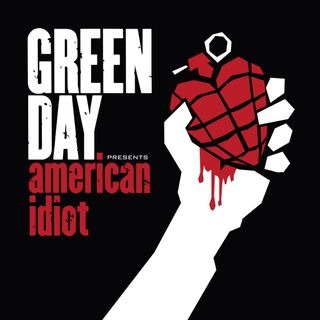 American Idiot cover featuring fist grasping a hand grenade
