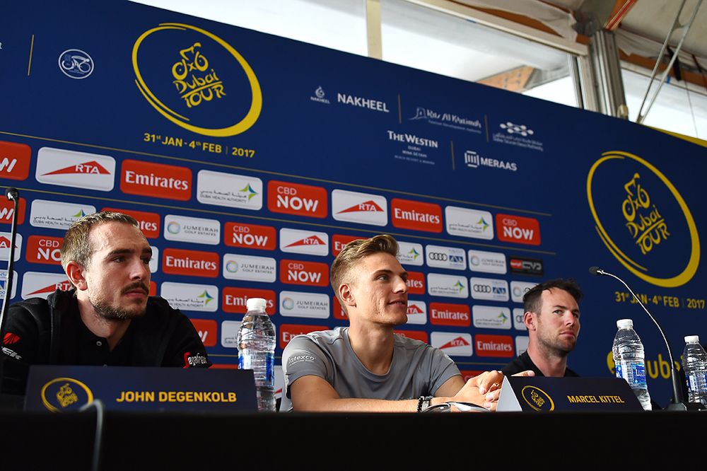 John Degenkolb, Marcel Kittel and Mark Cavendish