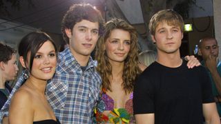 Rachel Bilson, Adam Brody, Mischa Barton and Ben McKenzie attend the 2003 Teen Choice Awards
