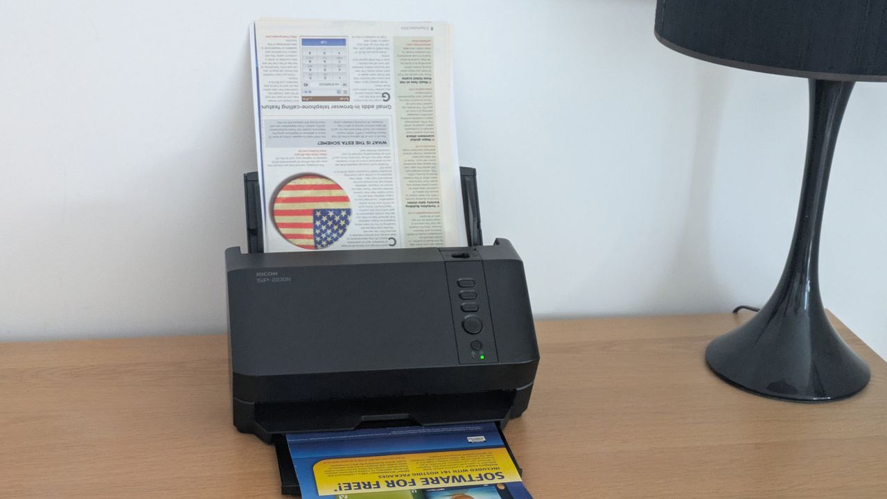 The Ricoh SP-2230N on a desk