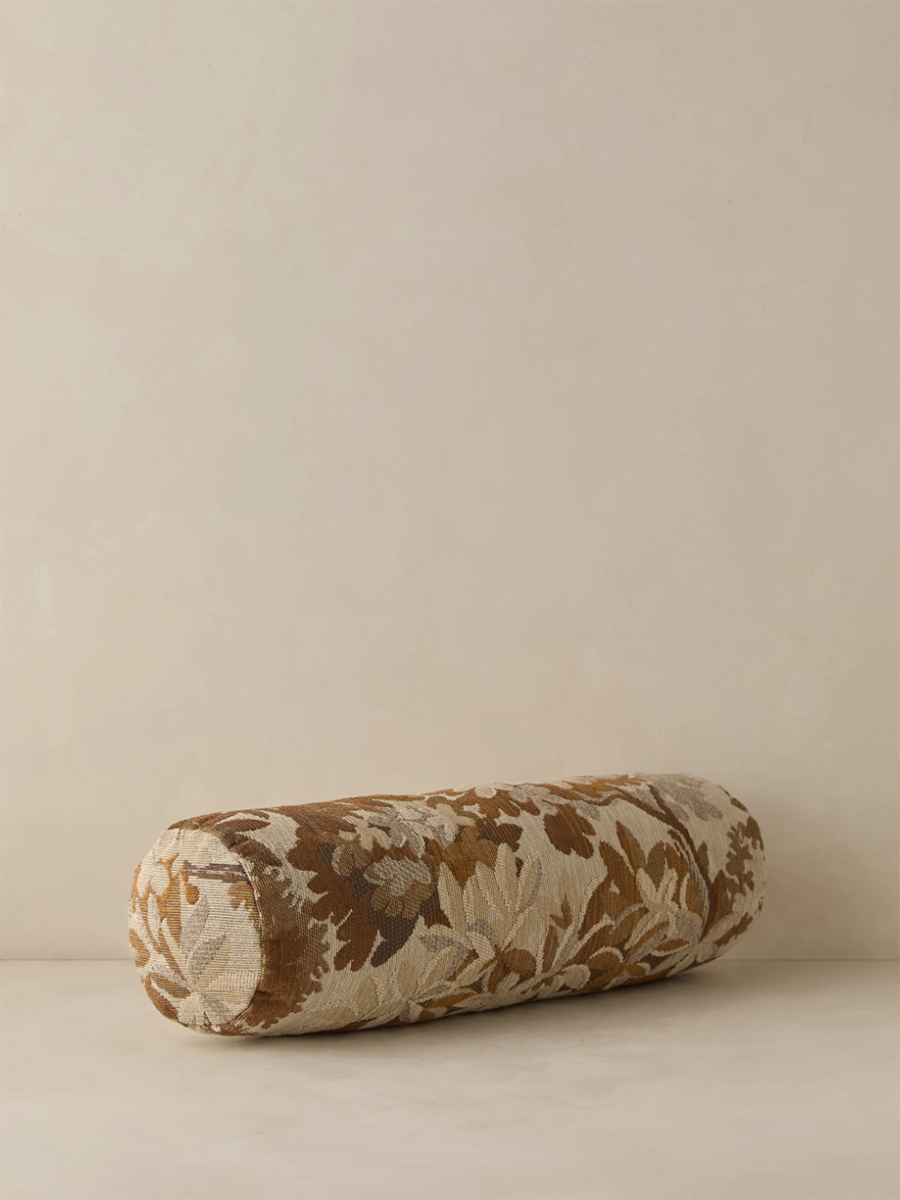 brown bolster pillow