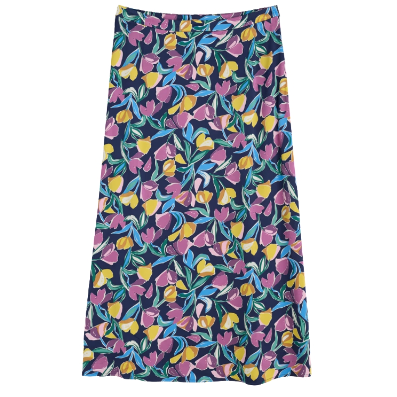 Seasalt Cornwall, Wild Pansy Satin Skirt