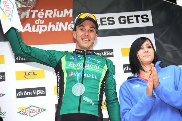 Christophe Kern (Europcar) enjoys his podium time