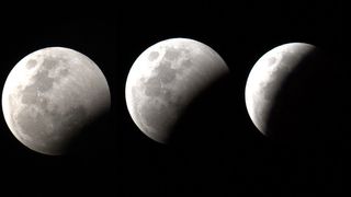 A lunar eclipse.