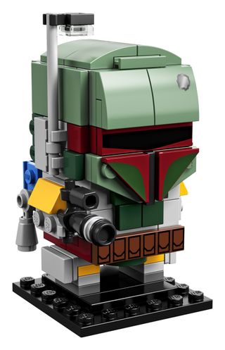 Boba Fett as a Lego BrickHeadz. This set comes with 161 pieces and will be available Aug. 1, 2018.