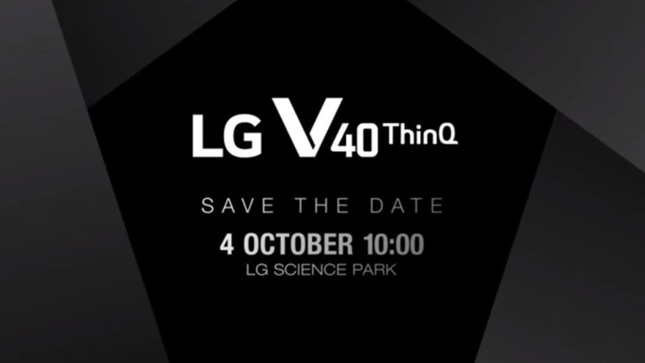 LG V40 ThinQ confirmed for October 4 launch and triple rear cameras teased