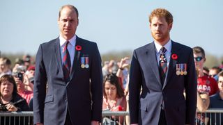 vimy, france april 09 l r prince william, duke of cambridge and prince harry arrive at the canadian national vimy memorial on april 9, 2017 in vimy, france the prince of wales, the duke of cambridge and prince harry along with canadian prime minister justin trudeau and french president francois hollande attend the centenary commemorative service at the canadian national vimy memorial the battle of vimy ridge was fought during ww1 as part of the initial phase of the battle of arras although british led it was mostly fought by the canadian corps photo by jack taylorgetty images