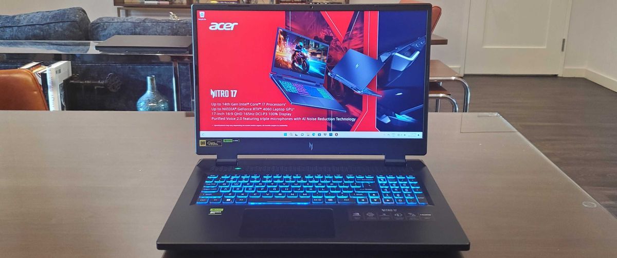 black gaming laptop with rgb lit keyboard