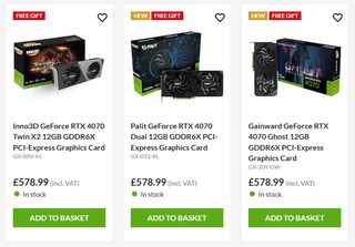 RTX 4070 cards
