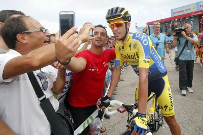 Alberto Contador was a popular man at the start