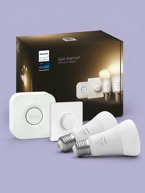 White Starter Kit: Bridge + Button + 2 B22 Bulbs