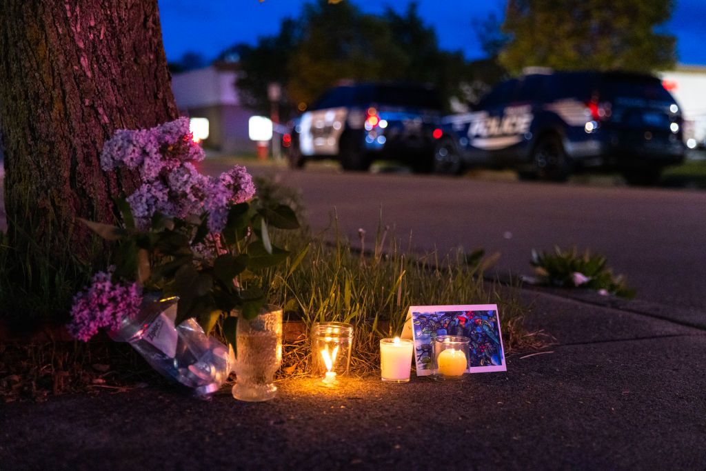 Vigil for the victims of a mass shooting in Buffalo