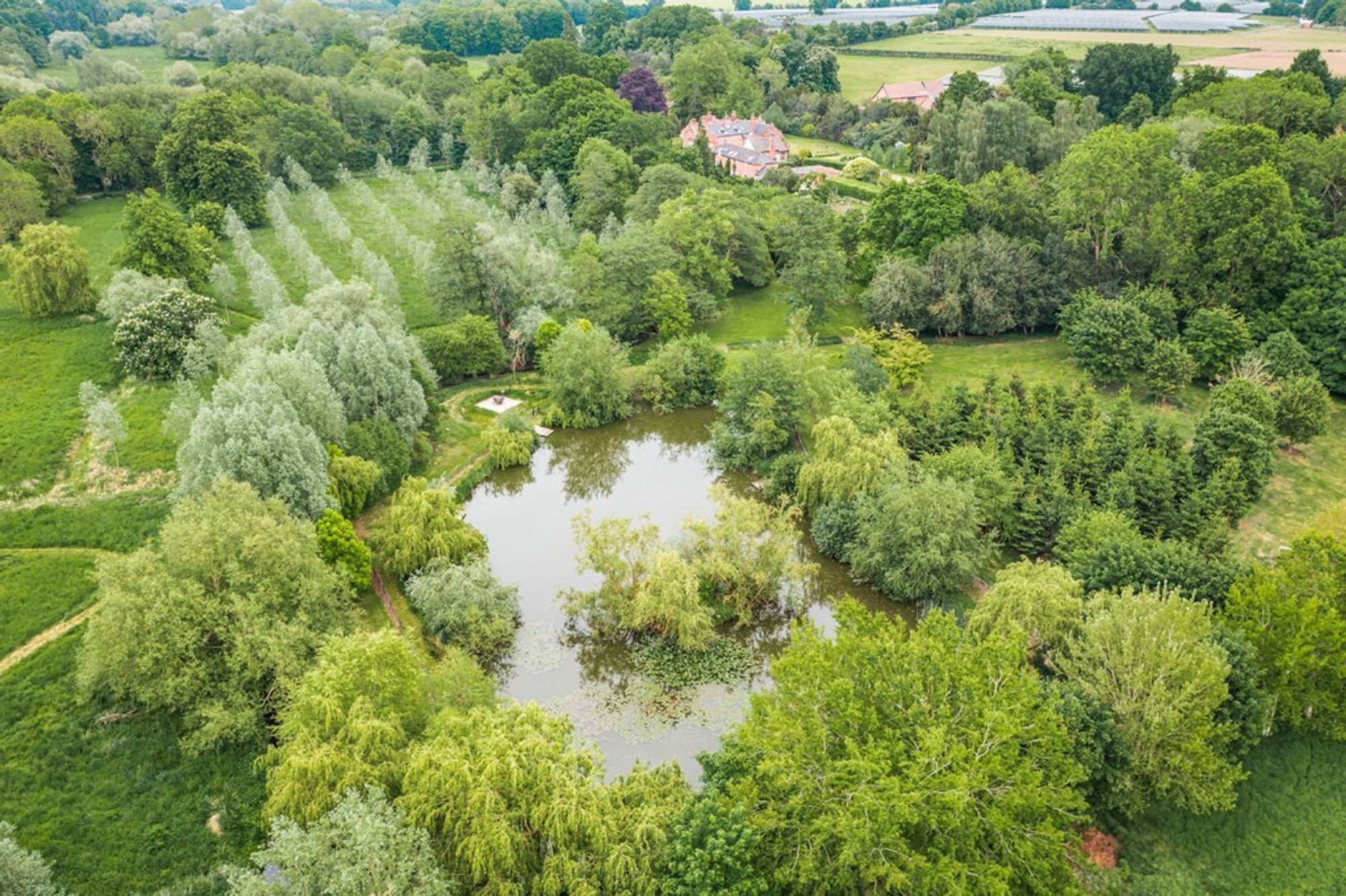 Images of the gardens at Tasburgh Hall, Norfolk
