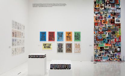 Graphic design exhibition at Walker art center