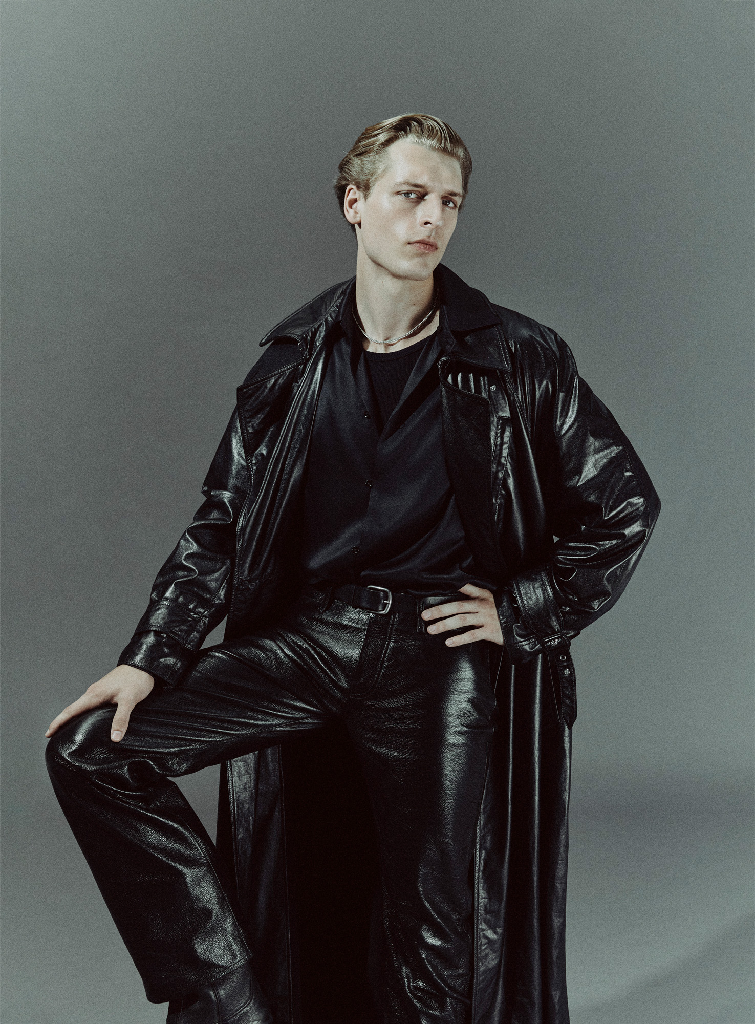 Menswear A/W 2025 trend leather dangerous menswear