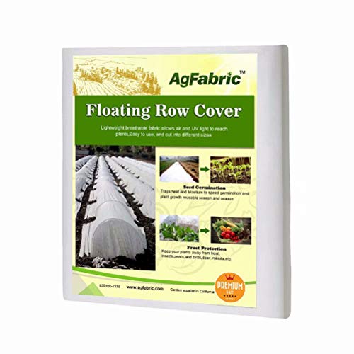 Agfabric Plant Covers Freeze Protection 5'x25' 0.55oz Frost Blankets for Plants Plant Frost Protection Covers Garden Winter Frost Pests Protection,white
