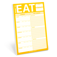 Knock Knock What To Eat Meal Planning Pad - $7.77 / £5.95
A pad like this makes meal planning easy. It prioritises space for planning dinners as this often takes the most time but also has room for planning breakfast, lunch and snacks so you always know what's on the menu.