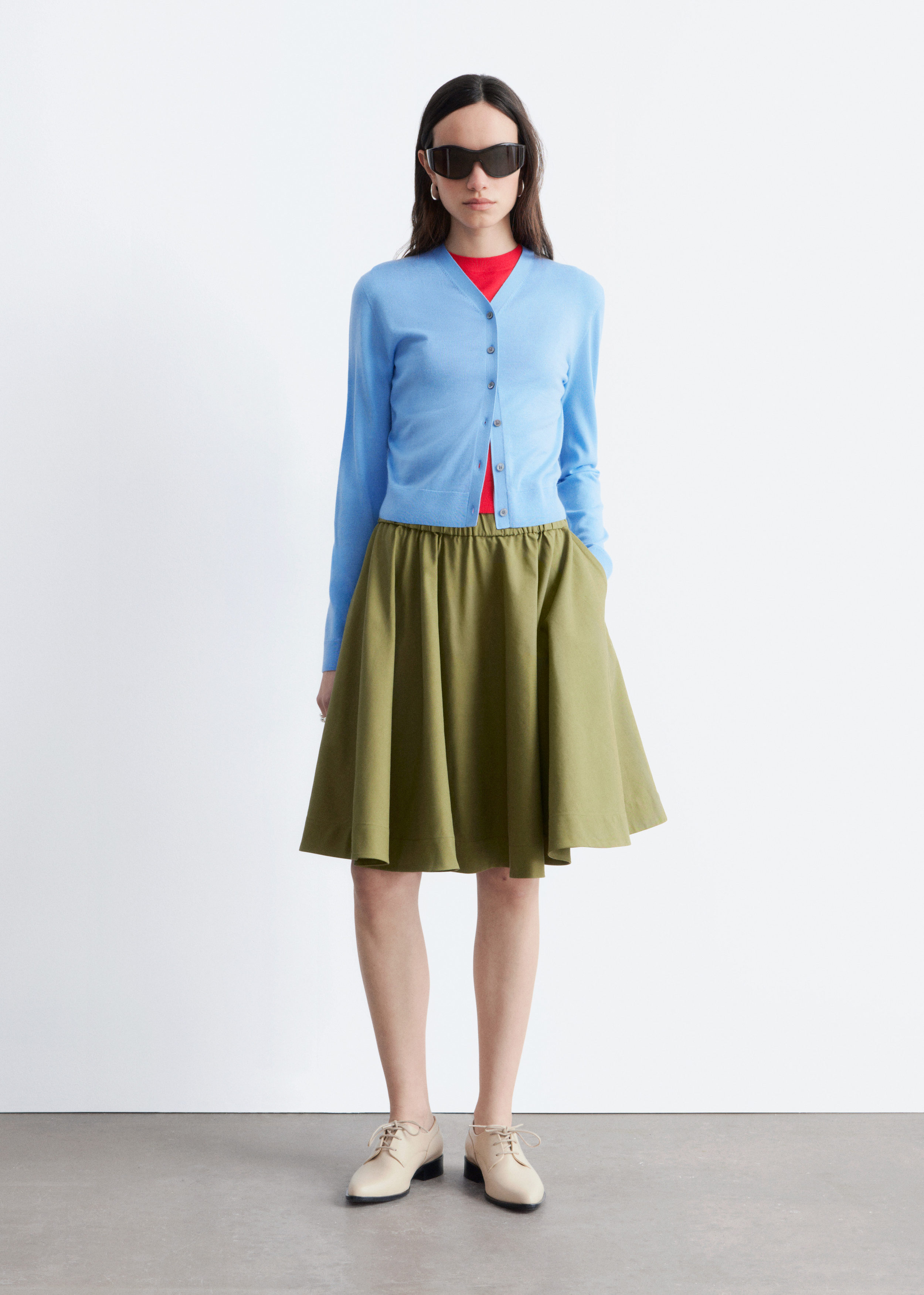 Cropped Cashmere Cardigan