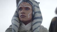 Ahsoka Tano (Rosario Dawson) looks forward on Ahsoka.