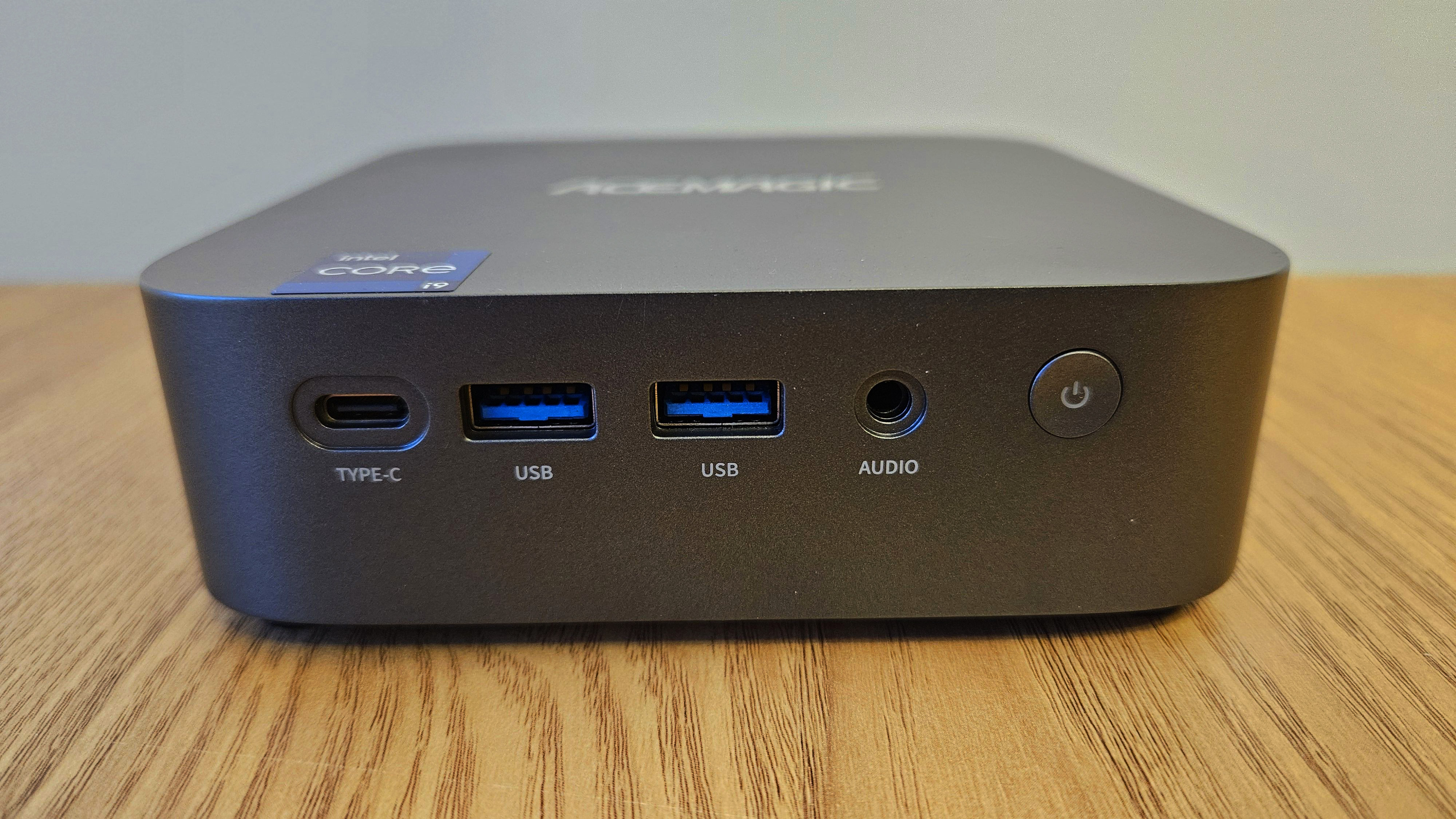 The Acemagic Matrix Mini M1 on a desk